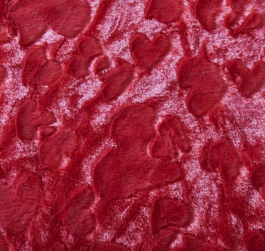 DaDa Bedding Candy Apple Red Luxury Faux Fur Euro Throw Pillo